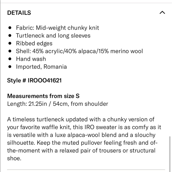 IRO roll neck sweater - Picture 3 of 4